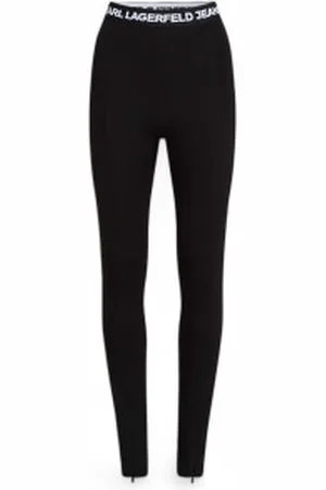 Karl Lagerfeld Para mulher. A1W10060 Leggings com logótipo (S), Casual, Viscoso