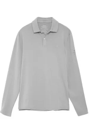 ECOALF Para homem. GAPOTHEAL0803MS23-300 Pólo cinzento Theo (S), Casual, , Manga comprida, Algodão orgânico, Sustentável, Algodão Recic