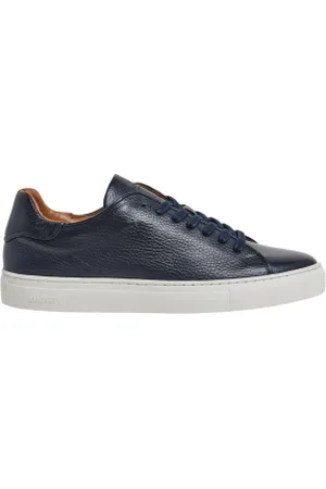 Hackett Para homem. HMS21374 Ténis Icon Minimal em pele azul-marinho (41), Couro, Plano, Cordão, Casual