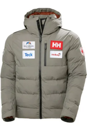 Helly Hansen Para homem. 66043 Casaco Kvitfjell Race Puffy cinzento (S), Esportivo, Cinza, Outdoor, Poliéster, Neve, Manga compri