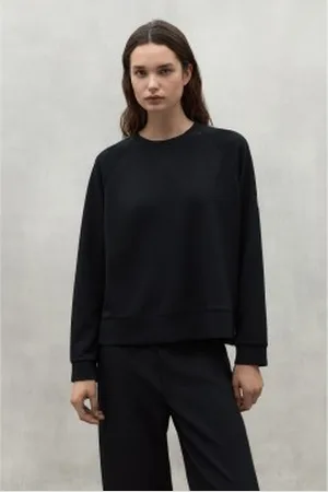 ECOALF Para mulher. MCWGASTOYA000396S24-319 Sweatshirt Oya preta (M), , Casual, Lyocell, Polister Reciclado, Sustentável