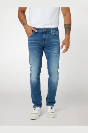 Guess Para homem. M2YAN1D4Q42 Calças de ganga Skinny Miami blue (32), , Casual, Algodão, Denim