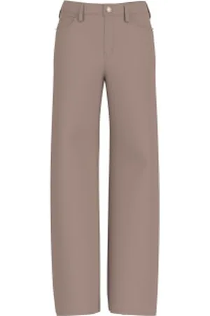 Guess Para mulher. W5RA82WFD53 Calças castanhas Bellflower (27), , Casual, Lyocell