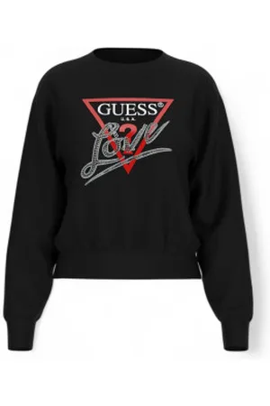 Guess Para mulher. W5RQ04KB683 Sweatshirt com logótipo e ícone (XS), Casual, Algodão