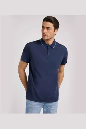 Guess Para homem. M4YP40KARS0 Polo Quattro G (S), Casual, Poliéster, Manga curta