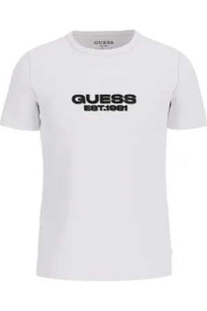 Guess Para homem. M5RI50K9RM1 T-shirt com logótipo de veludo (M), Casual, Algodão, Manga curta