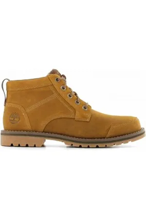 Timberland Para homem. TB0A5SB82311 Botas Larchmont II Chukka em pele castanha (45), Couro, Marrom, Plano, Cordão, Casual