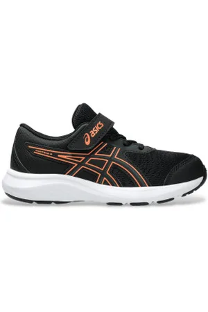 Asics Unisex para criança. 1014A338 Sapatilhas Contend 9 PS (33), Plano, Cordão, Velcro, Esportivo, Multisport, moda infantil