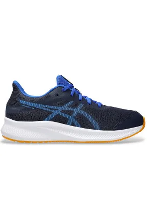 Asics Unisex para criança. 1014A267 Sapatilhas Patriot 13 GS azul-marinho (35.5), Plano, Cordão, Esportivo, Multisport, moda infantil