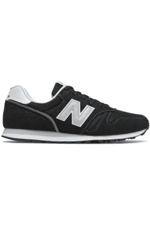 New Balance Para homem. ML373V2 Ténis de couro 373v2 preto (40), Plano, Cordão, Casual