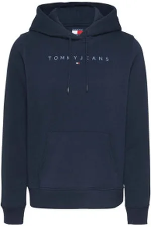 Tommy Hilfiger Para mulher. DW0DW20304 Camisola de malha azul-marinho regular (L), Casual, Algodão