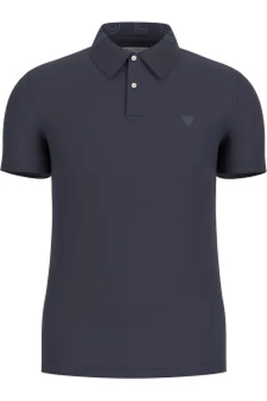 Guess Para homem. M5GP66J1314 Polo Nolan azul-marinho (S), Casual, Algodão, Manga curta