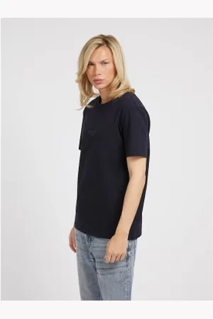 Guess Para homem. M2YI72I3Z14 T-shirt com pequeno logótipo da marinha (S), Casual, Algodão, Manga curta