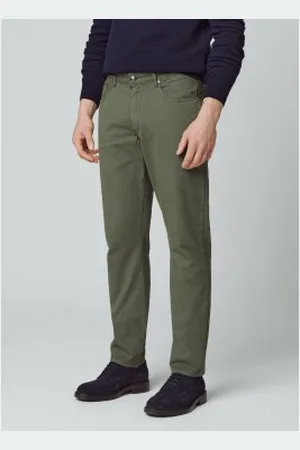 Hackett Para homem. HM212491 Calças verdes Core Trinity (36/32), Casual, Algodão