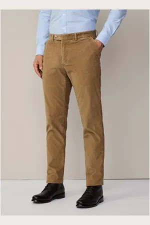 Hackett Para homem. HM212656 Calças chino Pigment Cord castanhas (36/34), , Casual, Algodão