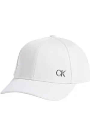 Calvin Klein Para homem. K50K512349 Cap Bombed metal BB branco (OSFA), Casual, Algodão orgânico, Sustentável