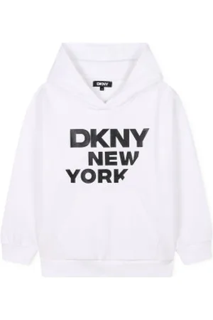 DKNY Unisex para criança. D62248 Sweatshirt com impressão do logótipo em (5años= 108cm), Casual, Algodão, moda infantil