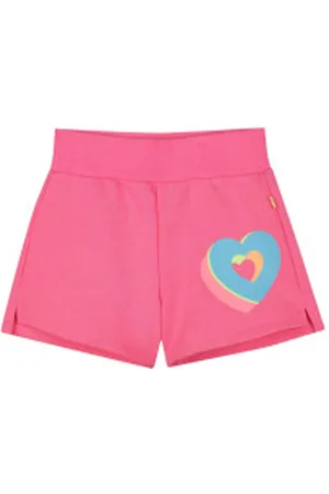 Billieblush Para menina. U21044 Calções com corações estampados cor-de- (2años= 86cm), Casual, Algodão, moda infantil