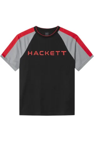 Hackett Para homem. HM500869 T-shirt Multi (S), Casual, Algodão, Manga curta