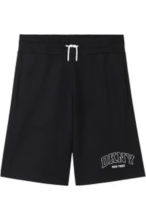 DKNY Unisex para criança. D62342 Calções ajustáveis com logótipo impresso (4Años= 102cm), Casual, Poliéster, moda infantil