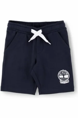 Timberland Unisex para criança. T60460 Calções com logótipo da Marinha (4Años= 102cm), Casual, Esportivo, Multisport, , moda infantil