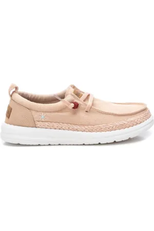 Refresh Para mulher. 172467 Mocassins de lona (37), Plano, Cordão, Casual