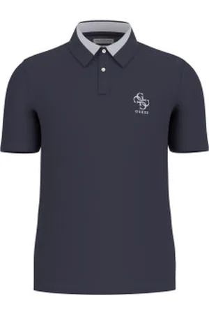 Guess Para homem. M5GP60K7O64 Pólo Lyle azul-marinho (XS), Casual, Algodão, Manga curta