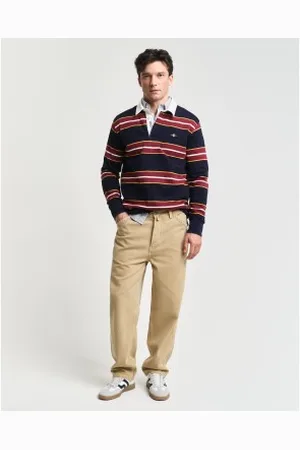GANT Para homem. 1505326 Calças de lona de corte descontraído (30/32), Casual, Algodão