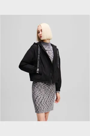 Karl Lagerfeld Para mulher. A1W15015 Logótipo da camisola (XS), Casual, Polister Reciclado, Sustentável