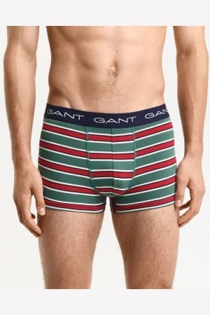 GANT Para homem. 902443033 Caixa de oferta com 3 calções boxer às riscas Rugger multicoloridos (S), Homewear, Algodão