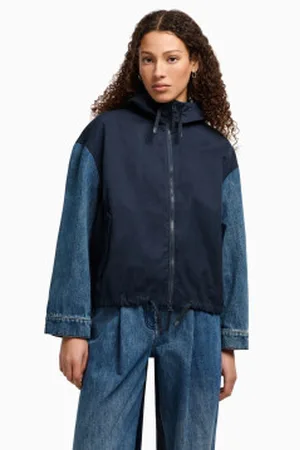Armani Exchange Para mulher. XW000557AF12845MB115 Casaco de ganga (S), Casual, Denim, Poliamida