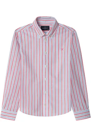 Hackett Para menino. HK301758 Camisa com várias riscas cor-de- (2años= 92cm), Casual, Algodão, Manga comprida, moda infantil