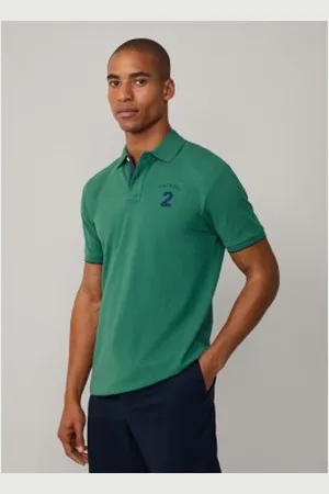 Hackett Para homem. HM563414 Pólo Heritage de corte clássico (3XL), Casual, Algodão, Manga curta
