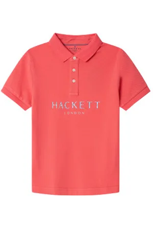 Hackett Para menino. HK561593 Pólo coral de corte clássico (15años= 170cm), Casual, Algodão, Manga curta, moda infantil