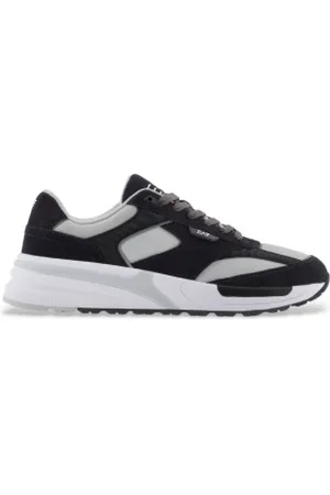 EA7 Unisex. X8X240_XK434 Ténis de couro da Carter