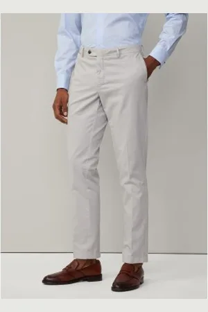 Hackett Para homem. HM212719 Calças chino Kensington fit slim fit cinzentas (32/32), Casual, , Algodão
