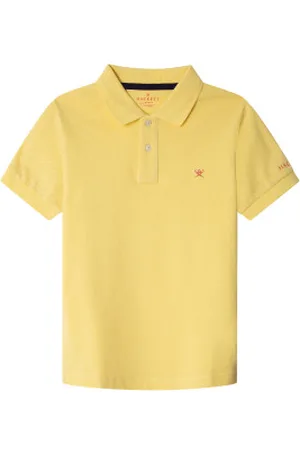 Hackett Para menino. HK561591 Polo com logótipo pequeno (9años= 134cm), Casual, Algodão, Manga curta, moda infantil