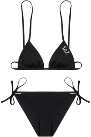 EA7 Para mulher. 7W000318_AF12599 Top de biquíni triangular com logótipo (M), Beachwear, Poliéster