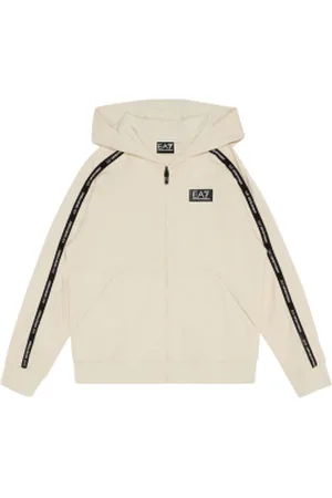 EA7 Para menino. 7B000056_AF10380 Camisola com casaco de malha (10Años= 142cm), Casual, Esportivo, Algodão, Multisport, moda infantil