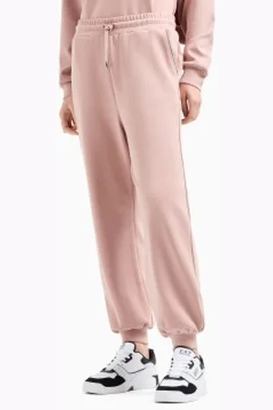 EA7 Para mulher. 7W000143_AF12643 Calças de fato de treino Precious em mistura de modal elástico cor-de- (L), Casual, Esportivo, Multisp