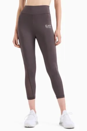 EA7 Para mulher. 7W000239_AF12627 Legging Dynamic Athlete Ventus7 (L), Marrom, Esportivo, Multisport, Poliéster