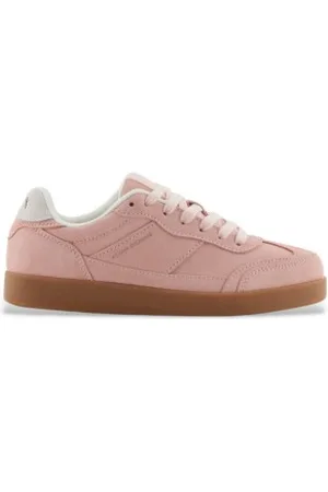 Armani Exchange Para mulher. XDX182XV86801081 Chinelos de couro cor-de-rosa (36), Plano, Cordão, Casual