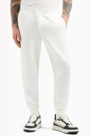 Armani Exchange Para homem. XM000373AF10818U0009 Calças jogger brancas (L), , Casual, Algodão