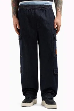 Armani Exchange Para homem. XM000384AF12284MB001 Calças cargo azuis (28), , Casual, Algodão