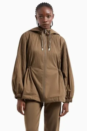 Armani Exchange Para mulher. XW000150AF10843U6199 Casaco blouson castanho (L), , Casual, Poliéster