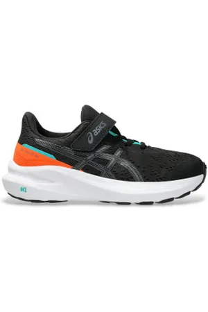 Asics Unisex para criança. 1014A344 Ténis GT-1000 13 PS (32.5), Plano, Cordão, Velcro, Esportivo, Multisport, Sustentável, moda infant