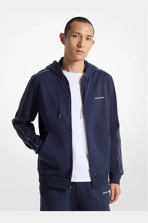 Michael Kors Para homem. CT4524K5MF Sweatshirt de mistura de algodão com capuz, fecho de correr e logótipo (S), Casual