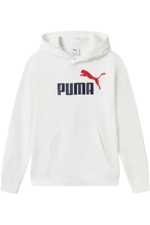 PUMA Para menino. 68582302 Sweatshirt ESS branca (16años= 176cm), , Casual, Esportivo, Algodão, Multisport, Sustentável, moda infantil
