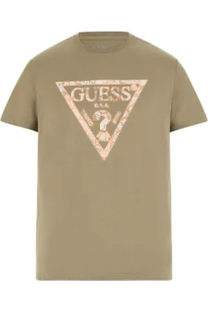 Guess Para homem. M5GI06I3Z14 T-shirt Triângulo (S), Casual, Algodão, Manga curta