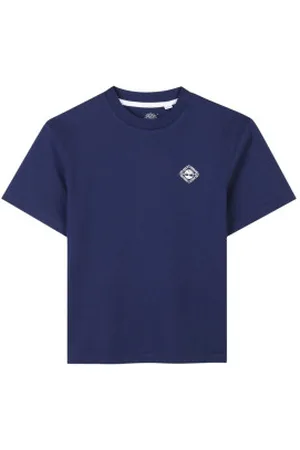 Timberland Unisex para criança. T60424 T-shirt de manga curta azul-marinho (4Años= 102cm), Casual, moda infantil